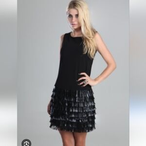 Black Fringe Dress